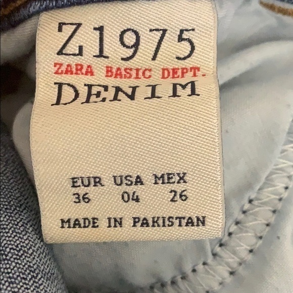 Zara midrise skinny ripped jeans size 4‎ - Picture 8 of 8